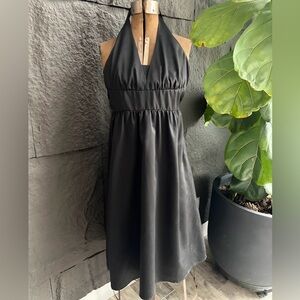 Ina Classic Black Backless Dress